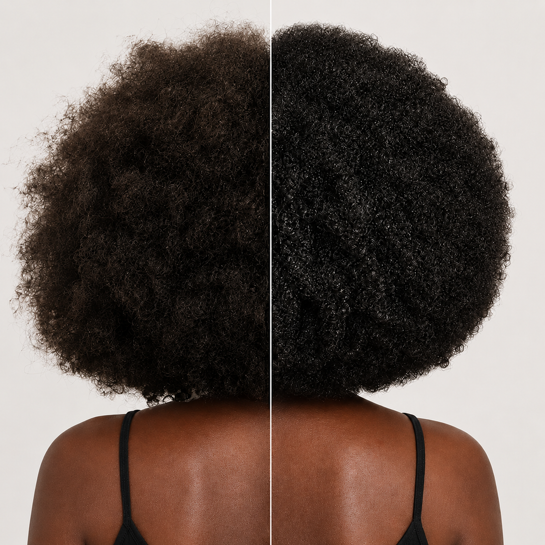 Go Curly routine result on kinky hair