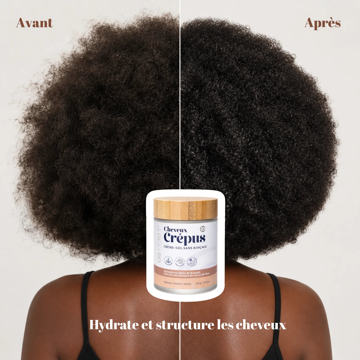 Leave-In Cream-Gel (Kinky Hair)